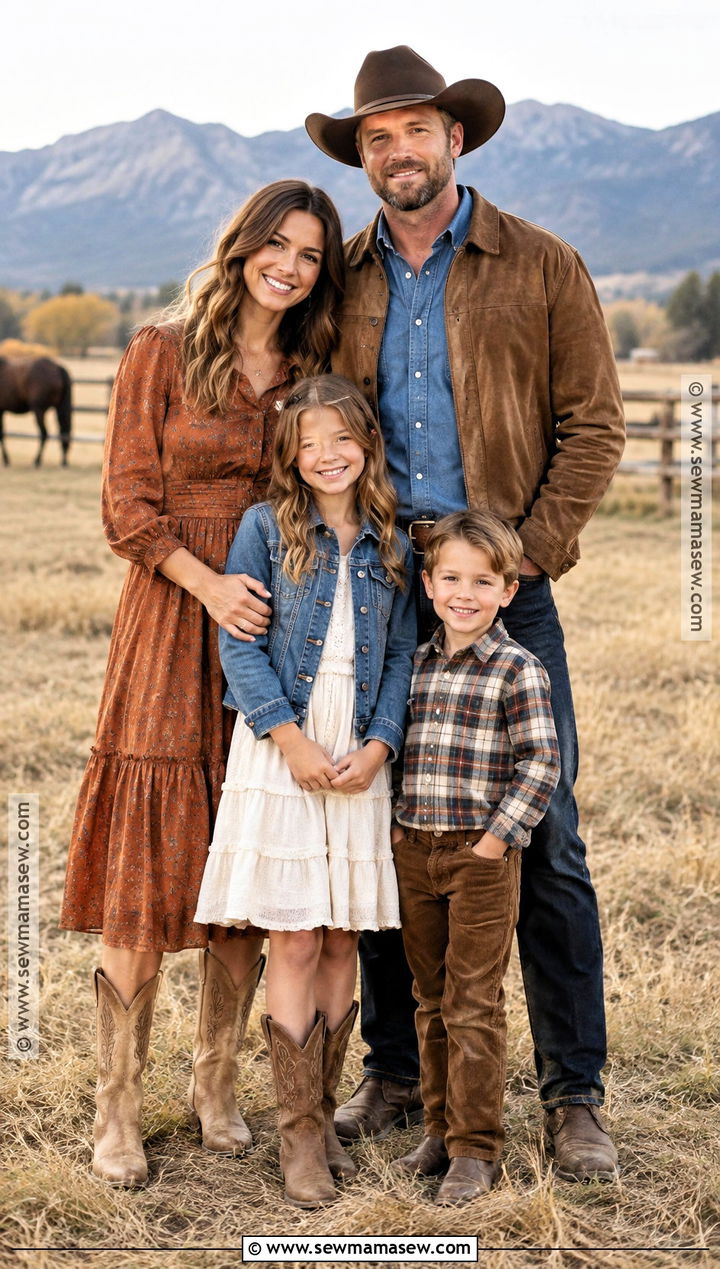 Western Fall Family Outfit - 15 fall family outfits 2026