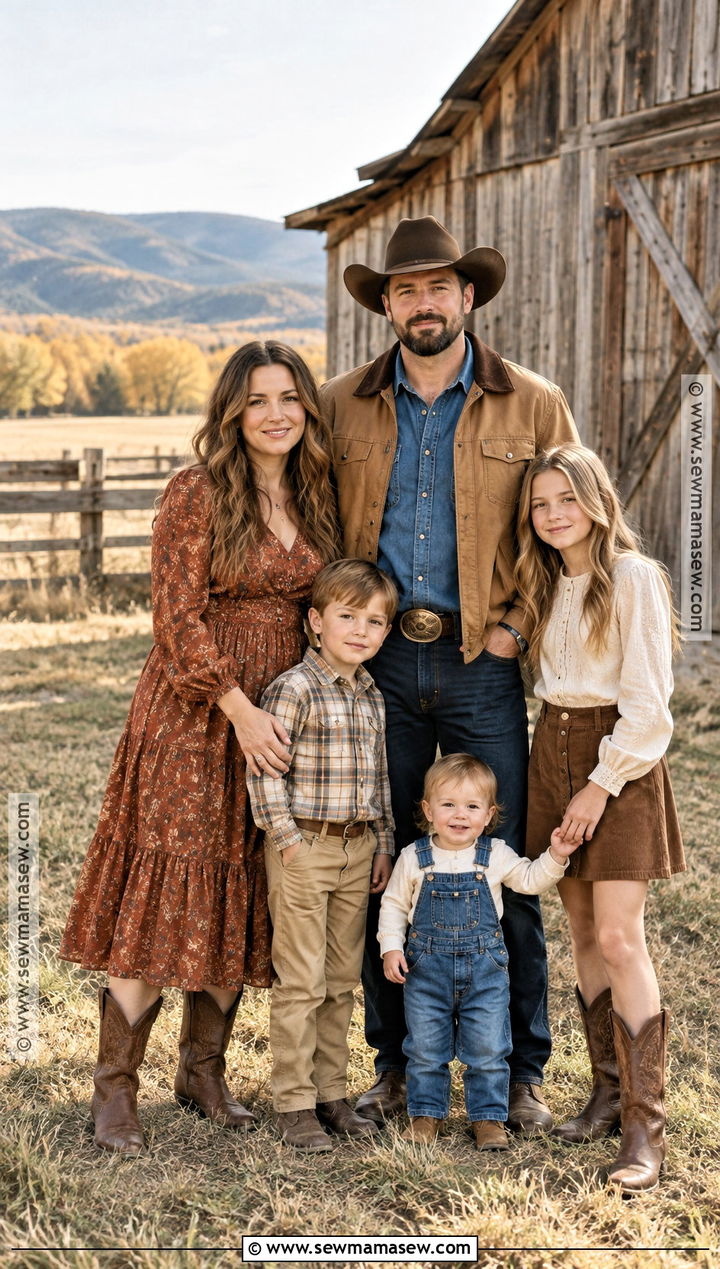 Western Fall Family Photo Outfits - 15 fall family photos outfits 2026