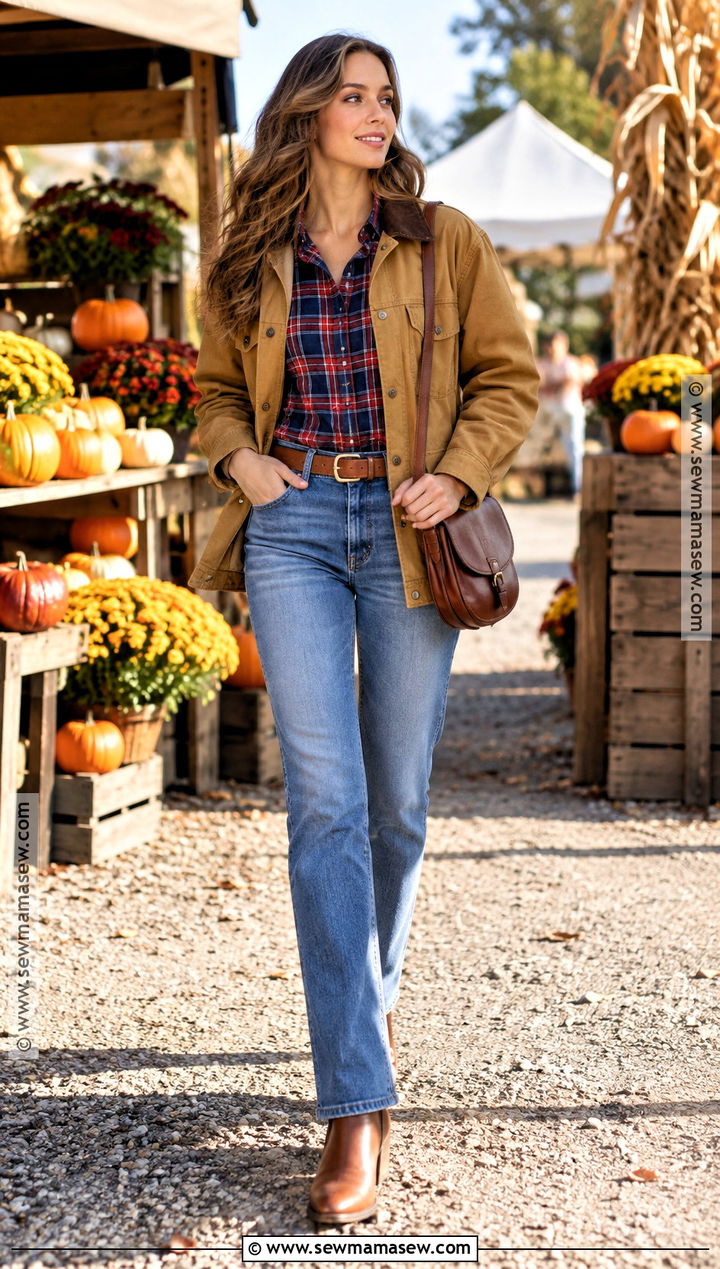 Western Fall Outfit With Straight Leg Jeans - 25 western fall outfits