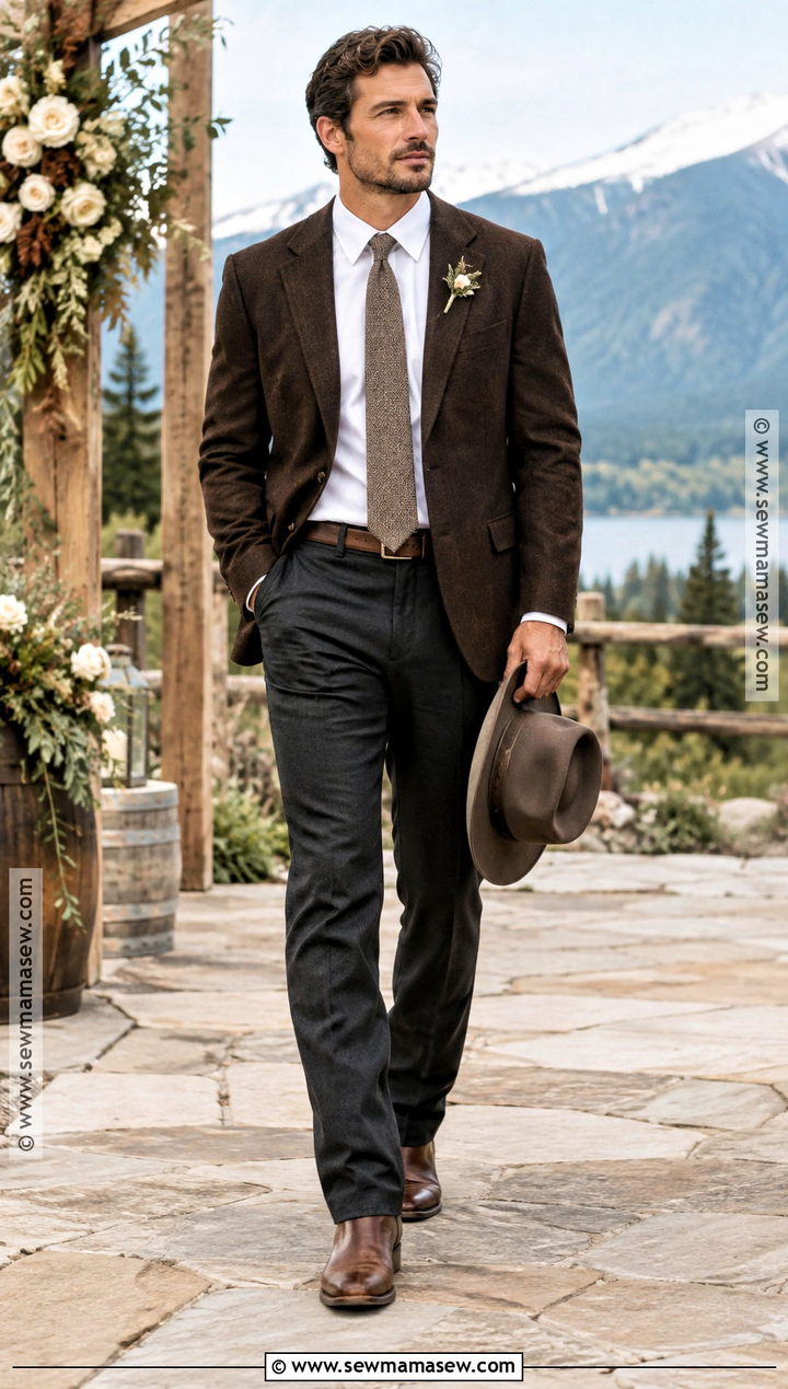 Western Fall Wedding Attire - 20 fall wedding attire ideas for men