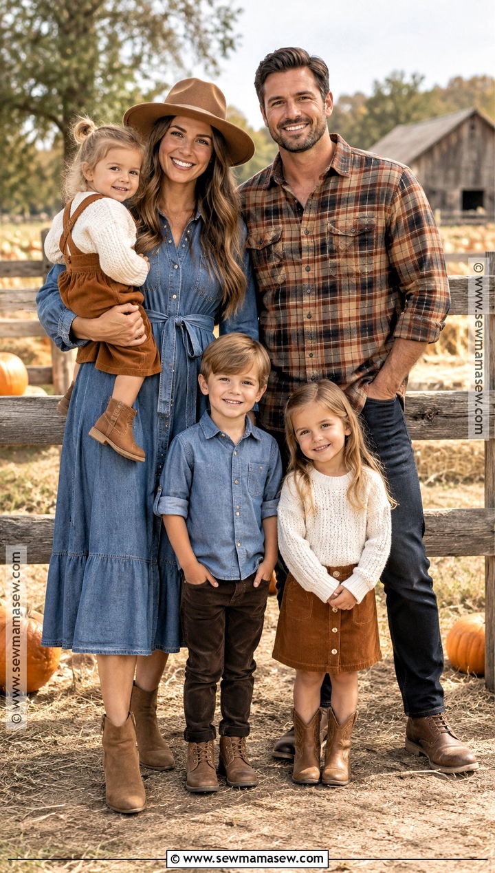 Western Family Pumpkin Patch Outfit - 15 family pumpkin patch outfits