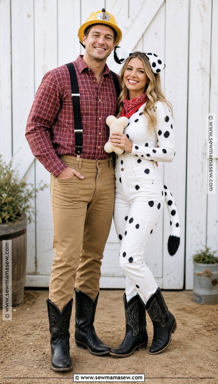 Western Fireman And Dalmatian Costume - 30 Fireman And Dalmatian Costume Ideas for Couples