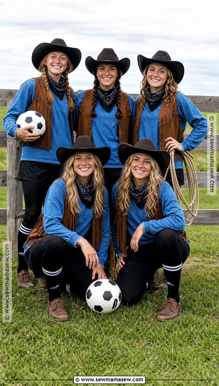 Western Soccer Team Costume - 30 Soccer Team Halloween Costumes