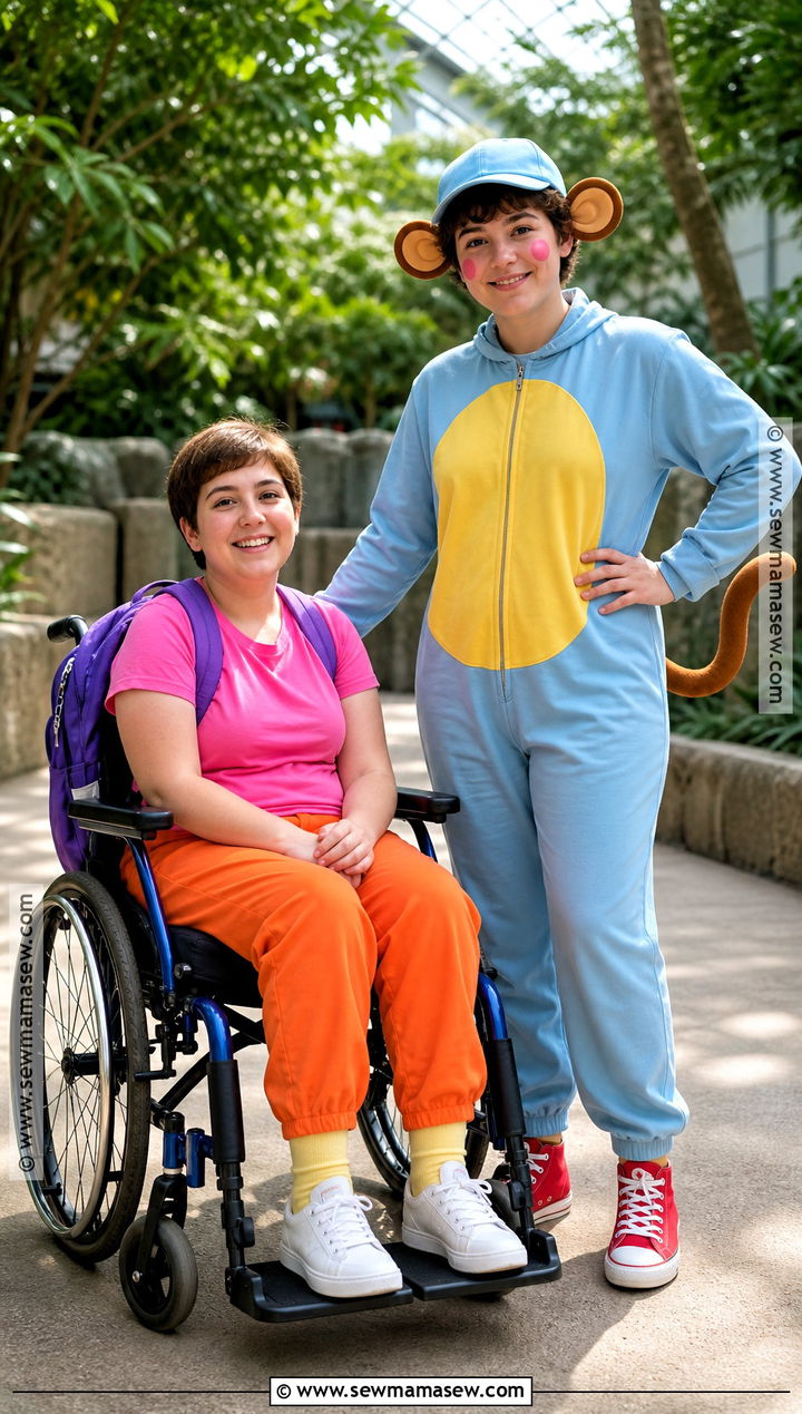 Wheelchair Adaptive Dora And Boots Costume - 35 dora and boots costume