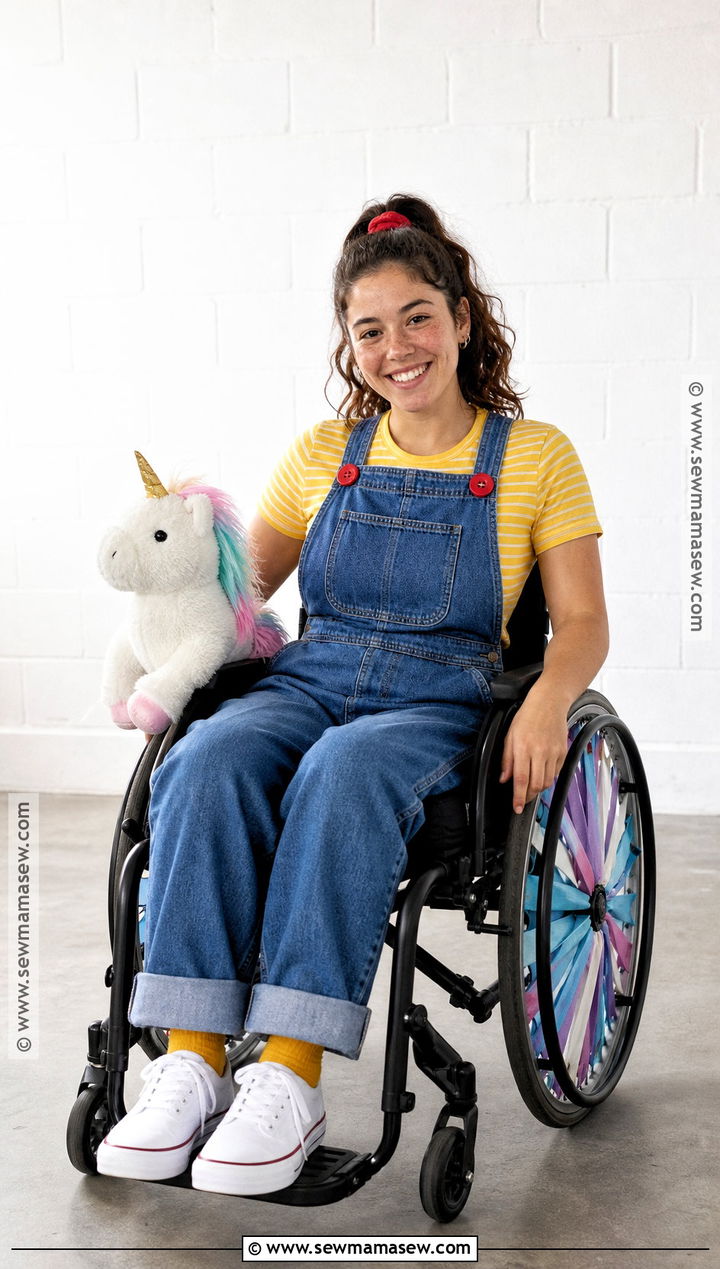Wheelchair Friendly Agnes Costume With Decorated Wheels - 30 agnes costume ideas