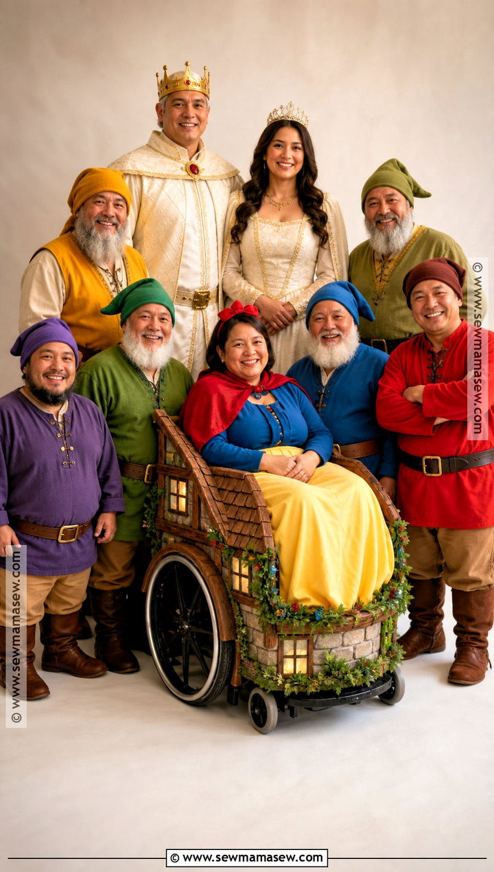 Wheelchair Friendly Snow White Family Costume - 30 snow white family costume ideas