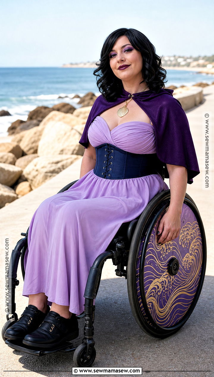 Wheelchair Friendly Vanessa Costume With Short Cape - 30 Vanessa Little Mermaid Costume Ideas