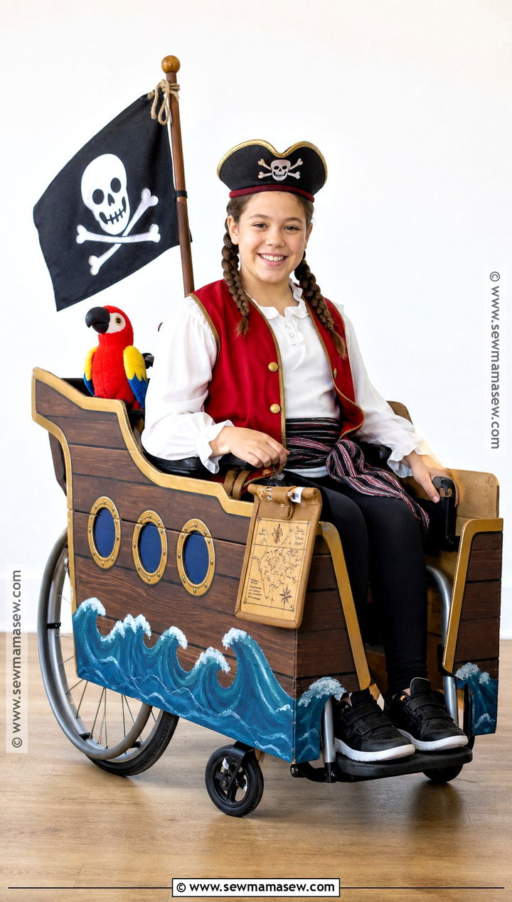 Wheelchair Pirate Ship Costume For Girls - 30 Girls Pirate Costume Ideas