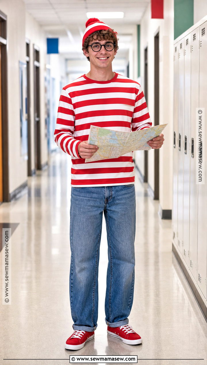 Wheres Waldo Costume - 30 character dress up day ideas