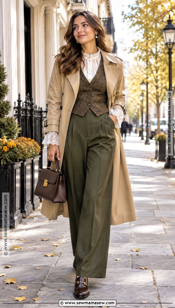 Whimsical Fall Lace Blouse Outfit - 20 Fall Outfits Whimsical