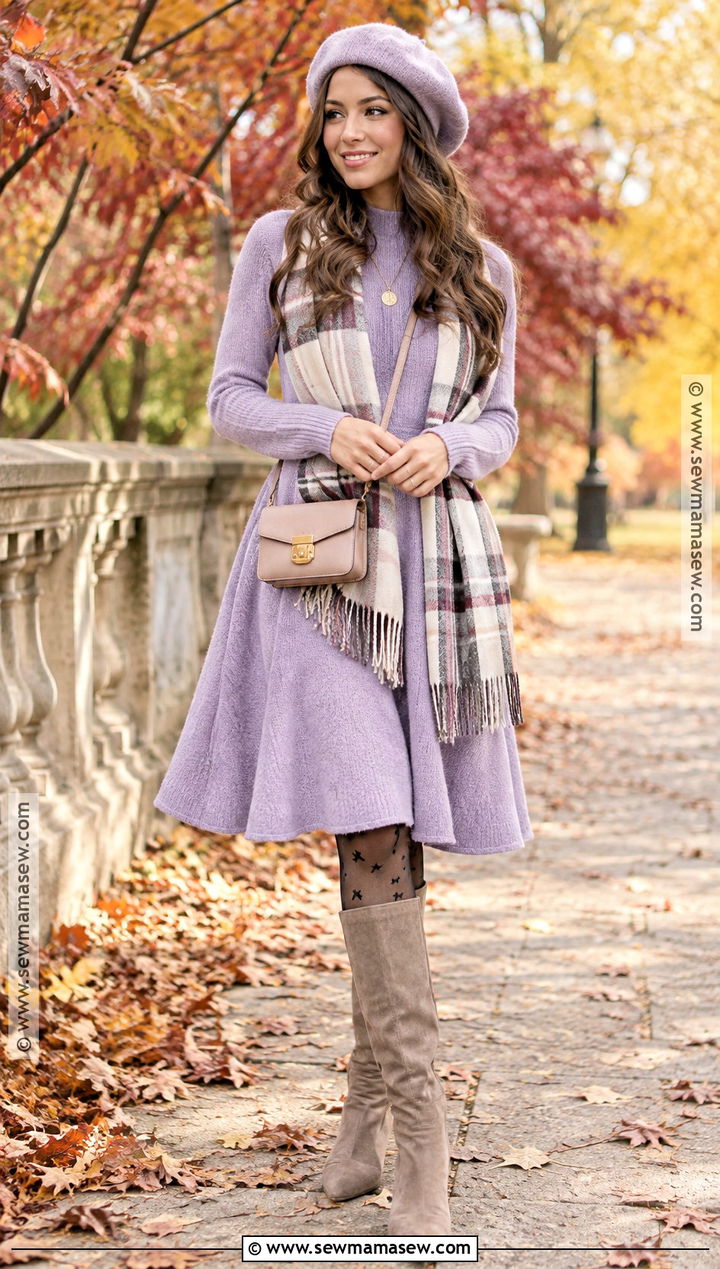 Whimsical Fall Sweater Dress Outfit - 20 Fall Outfits Whimsical