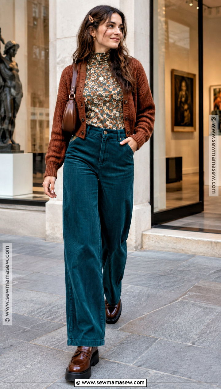 Whimsical Fall Wide Leg Pants Outfit - 20 Fall Outfits Whimsical