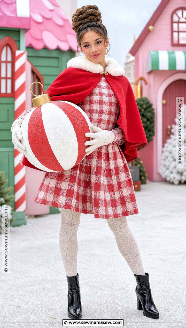 Whimsical Holiday Village Girl Costume - 30 Christmas Halloween Costumes
