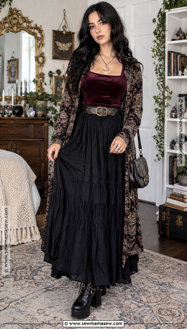 Whimsigoth Fall Outfit - 20 fall clothing aesthetic ideas