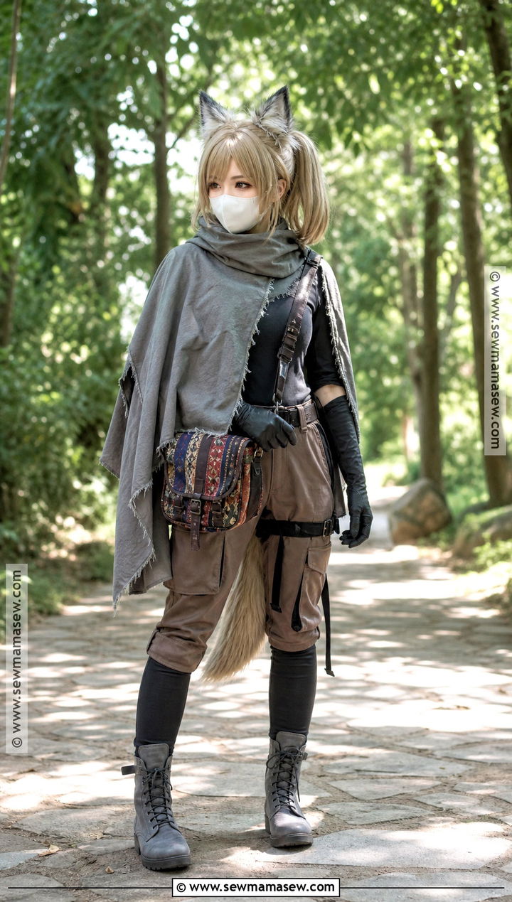 Whisper The Wolf Cosplay With Gray Poncho - 40 sonic cosplay ideas