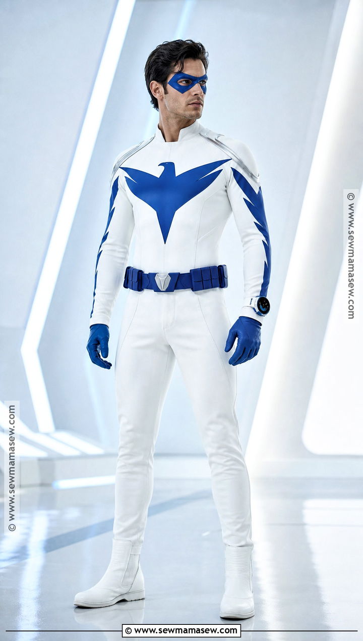 White And Blue Nightwing Costume - 35 nightwing costumes