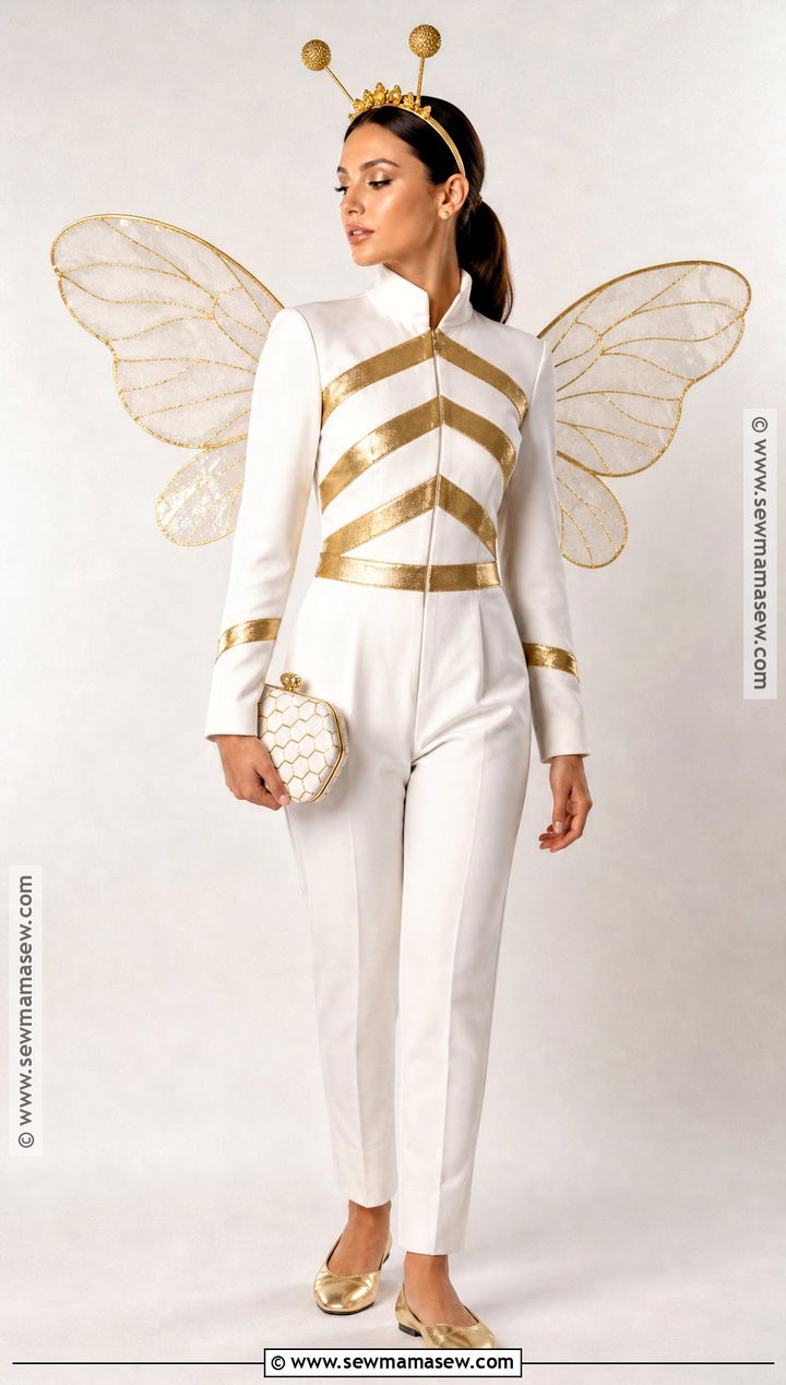 White And Gold Bee Costume - 40 bee costume ideas