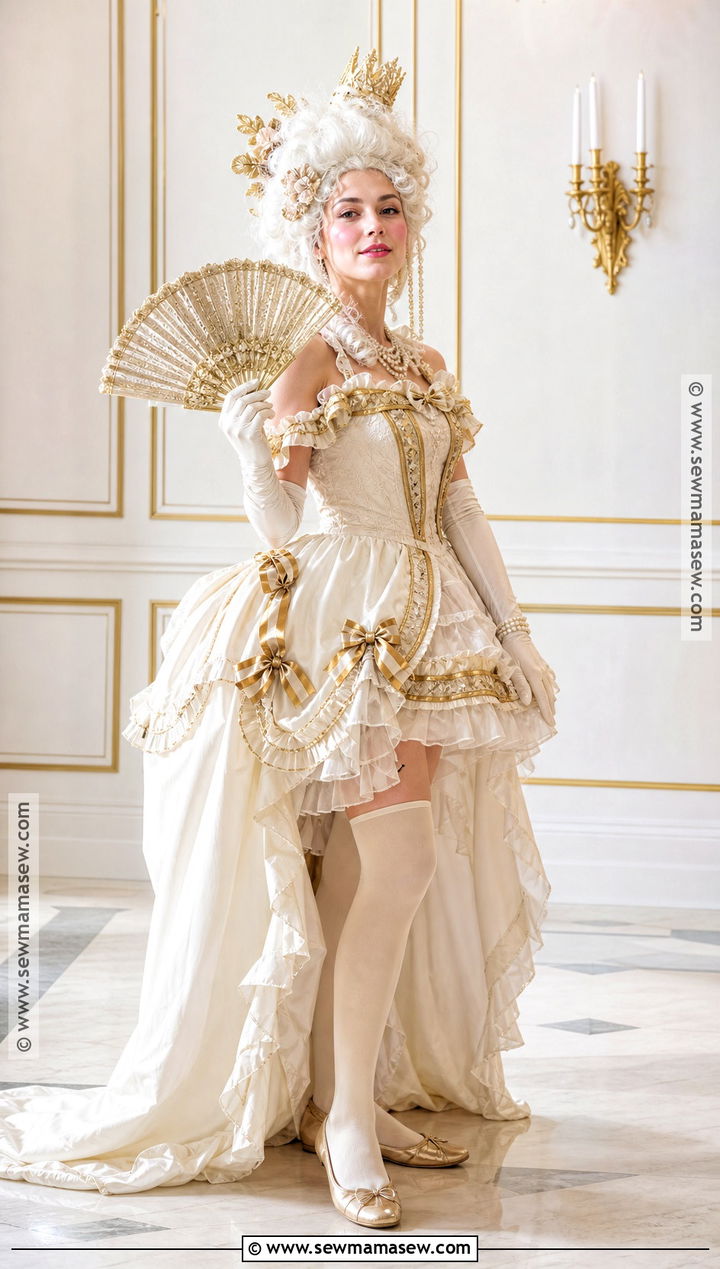 White And Gold Marie Antoinette Costume - 35 marie antoinette costume halloween ideas