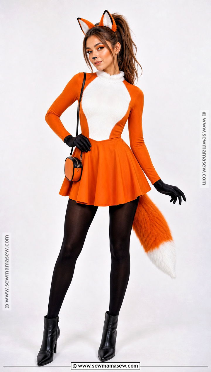 White And Orange Fox Costume - 30 Fox Costume Women's Ideas