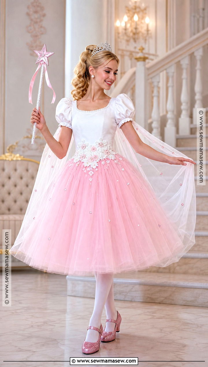 White And Pink Galinda Costume - 35 galinda costume ideas