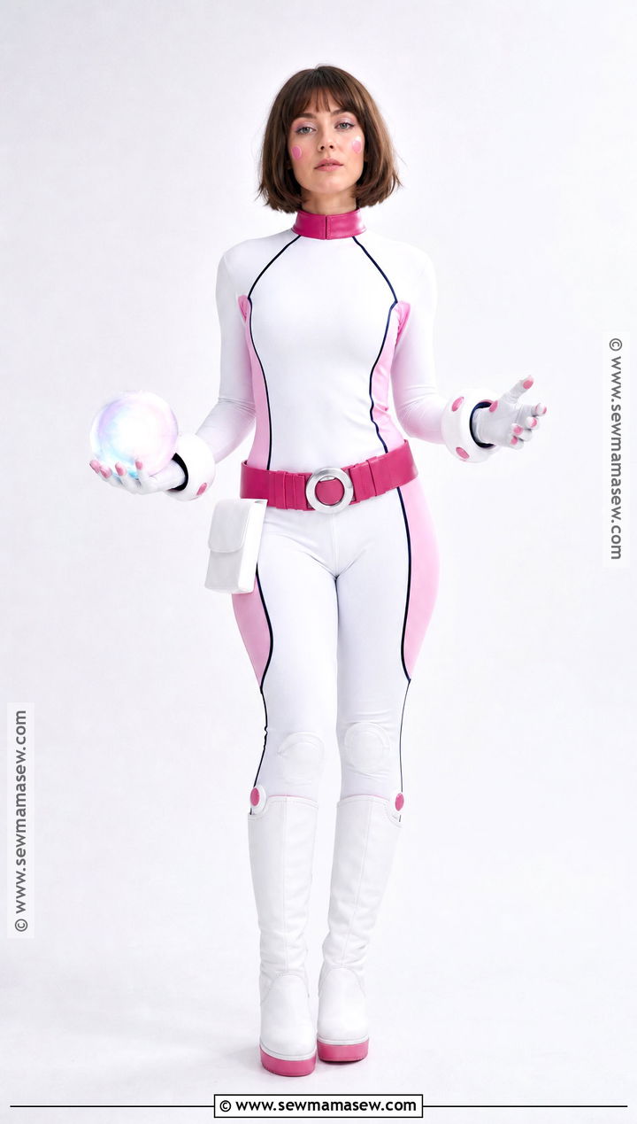 White And Pink Uraraka Hero Costume - 30 uraraka hero costume ideas