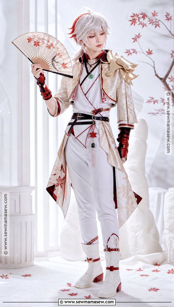 White And Red Kazuha Cosplay Costume - 35 kazuha cosplay ideas