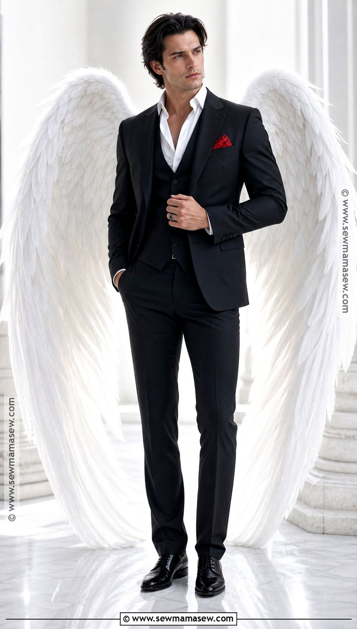 White Angel Wings Lucifer Costume - 30 Lucifer Costume Ideas