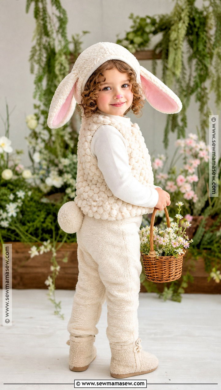 White Baby Lamb Costume - 30 farm animal costumes