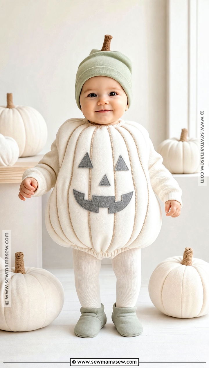 White Baby Pumpkin Costume - 30 baby pumpkin costume ideas