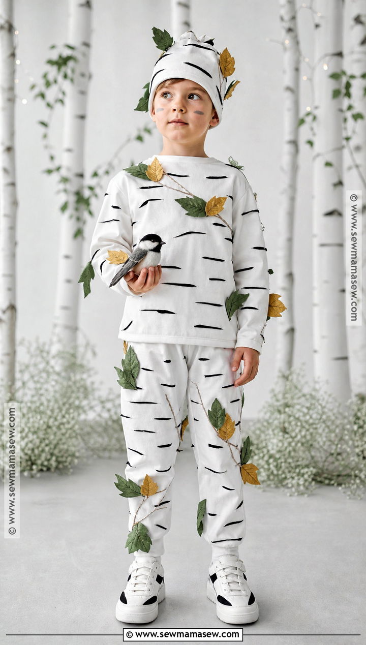 White Birch Tree Costume - 30 tree costume ideas for kids