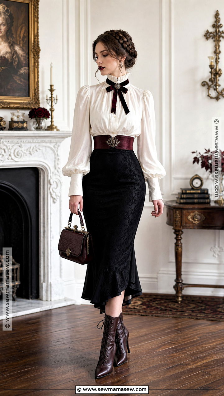White Blouse Vampire Outfit - 40 vampire outfit ideas for females