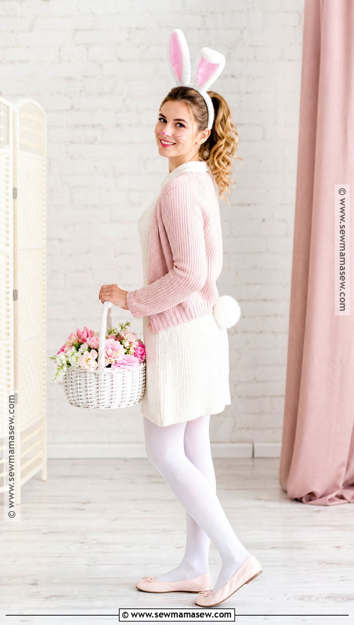 White Bunny Halloween Costume - 30 pretty halloween costumes for women