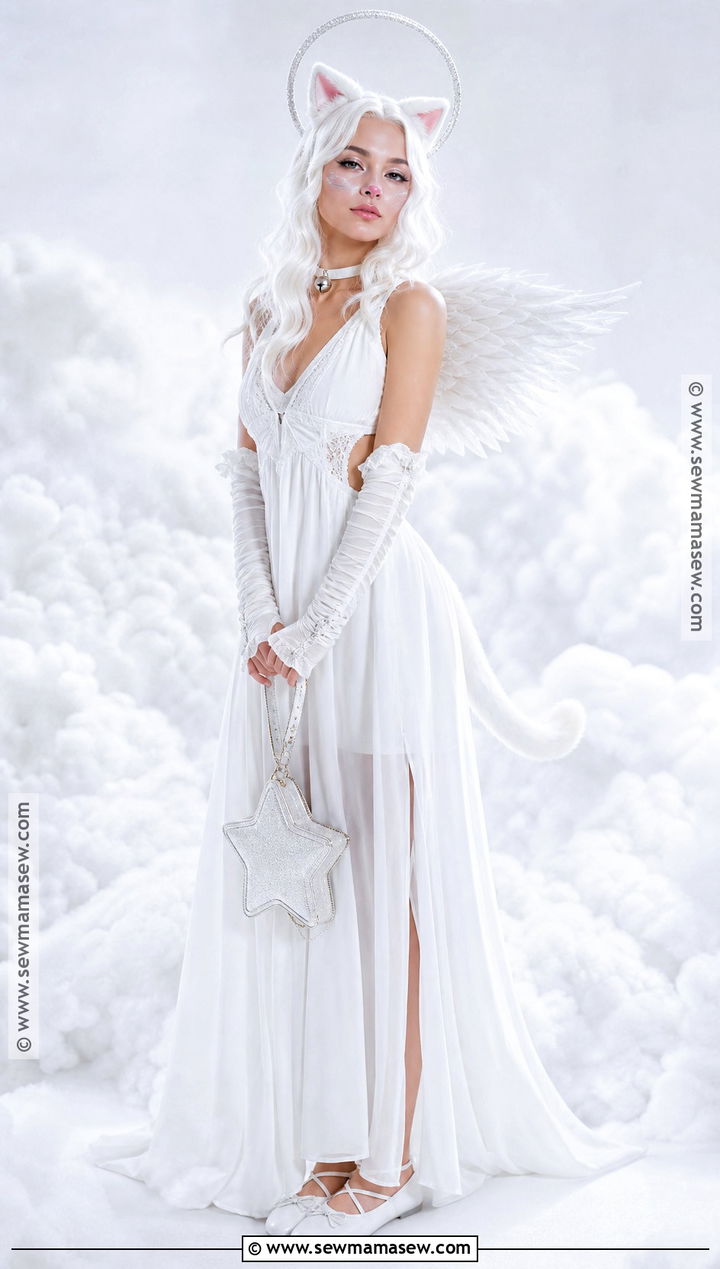 White Cat Angel Costume - 30 White Cat Costume Ideas