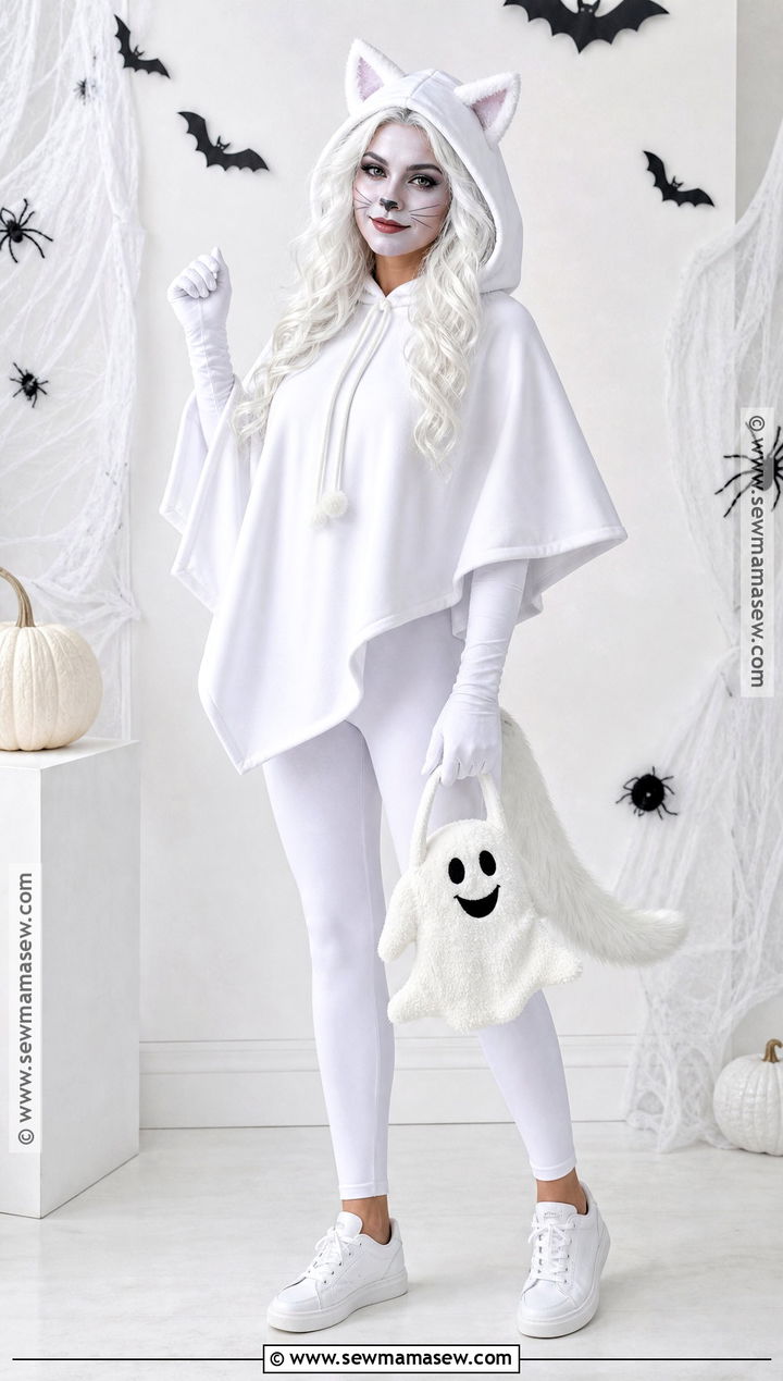 White Cat Ghost Costume - 30 White Cat Costume Ideas