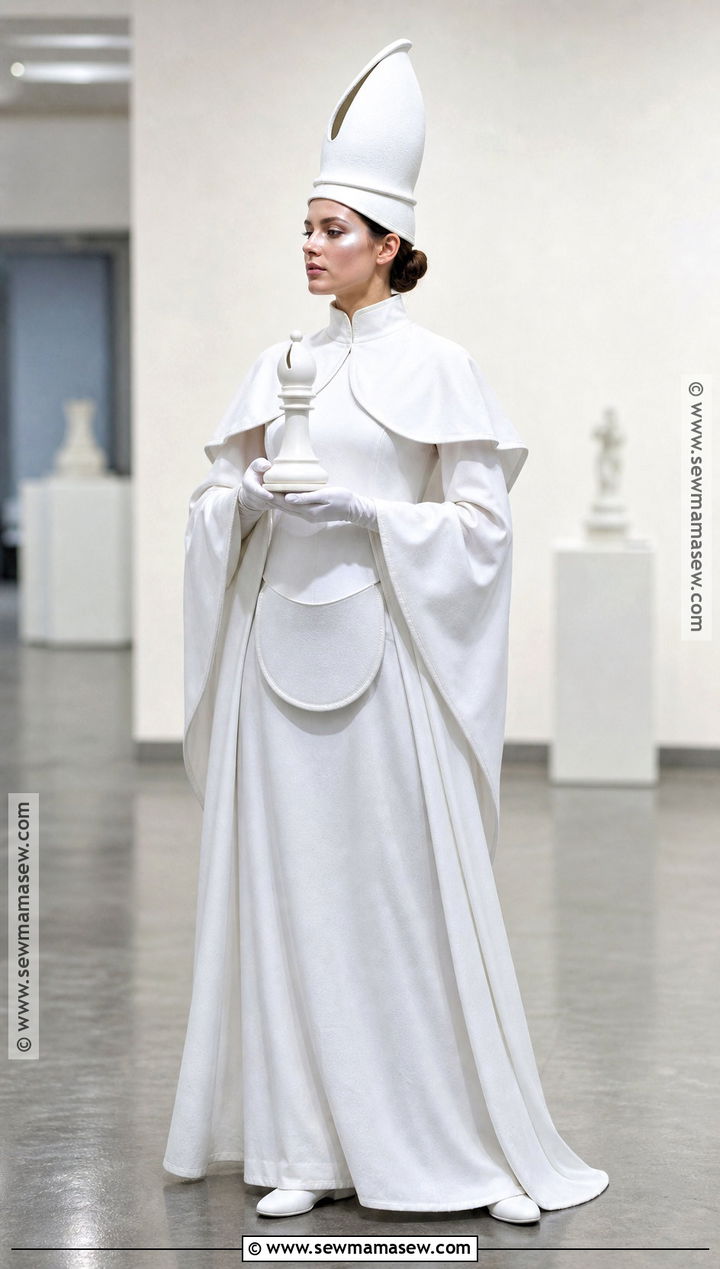 White Chess Bishop Costume - 30 chess costume ideas