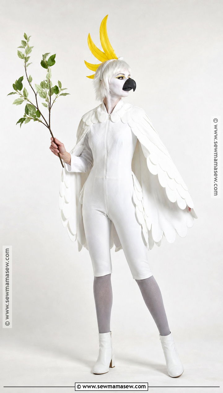 White Cockatoo Parrot Costume - 35 parrot costume ideas