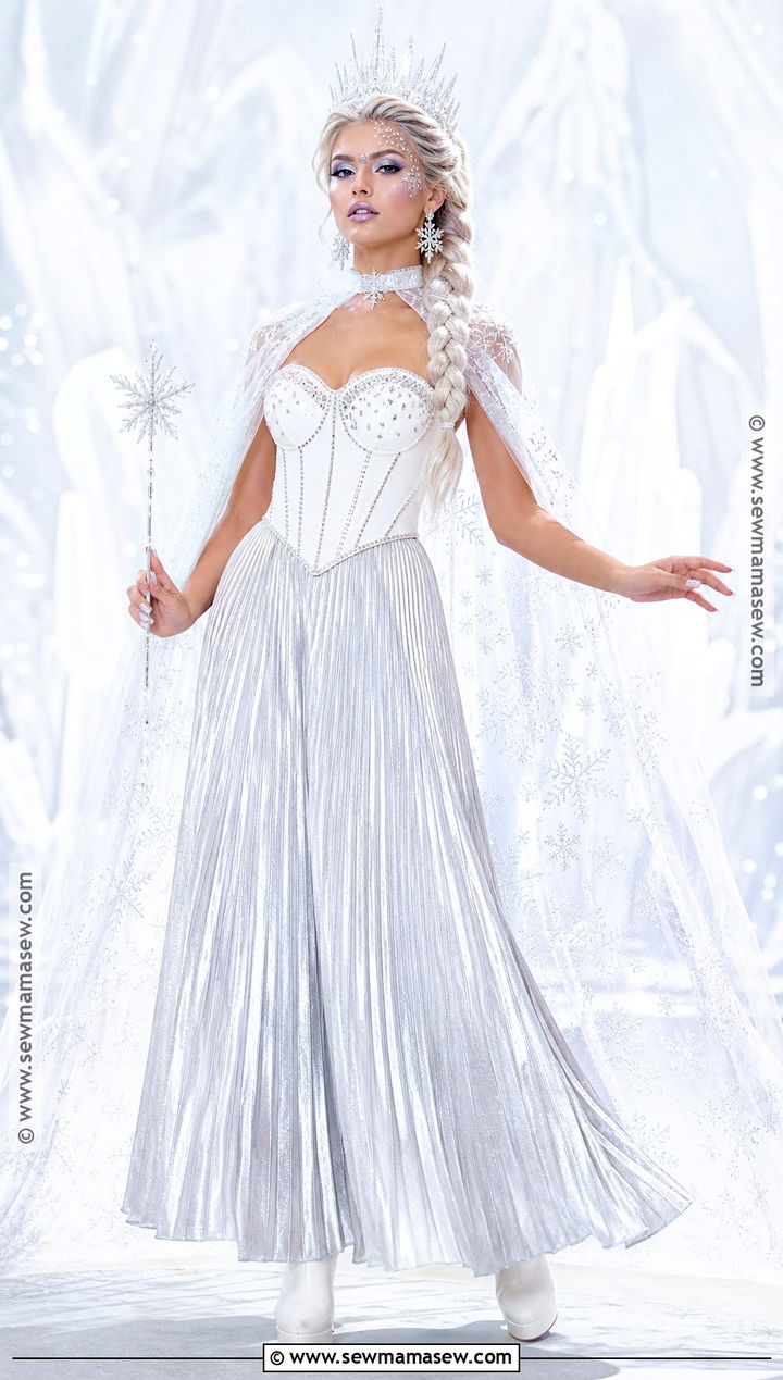 White Corset Ice Queen Costume - 35 White Corset Halloween Costume Ideas