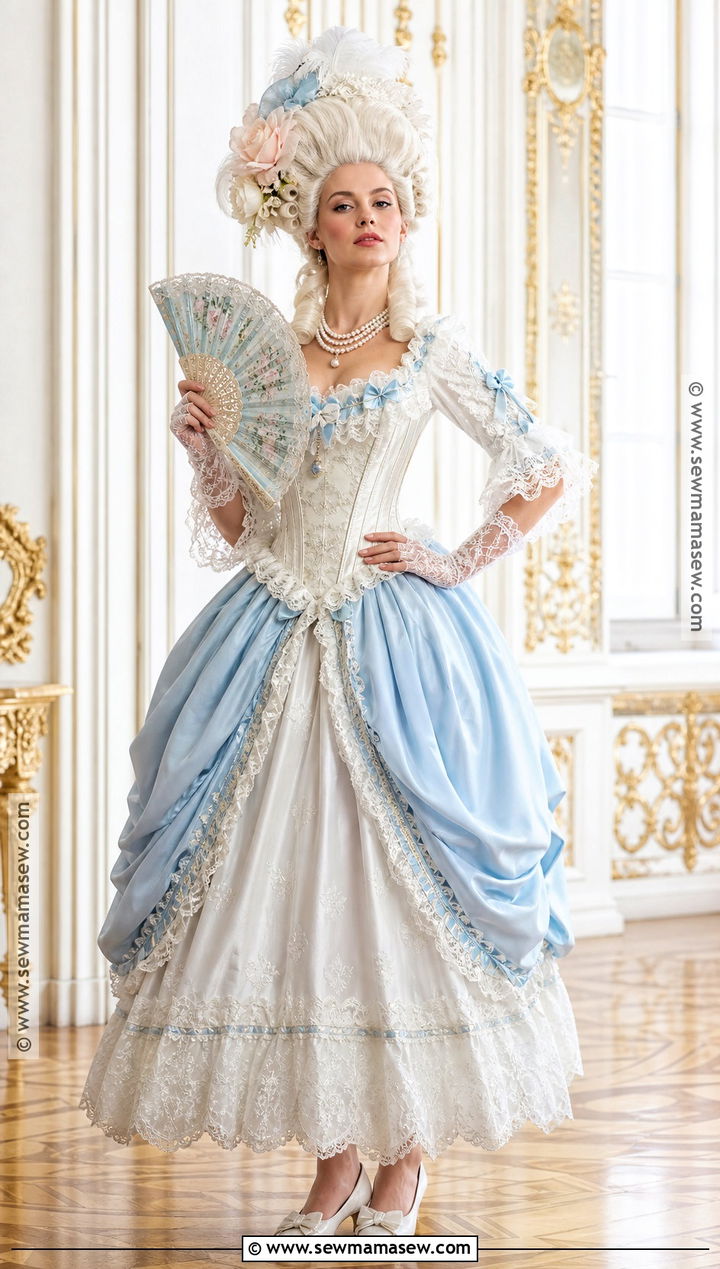 White Corset Marie Antoinette Costume - 35 White Corset Halloween Costume Ideas
