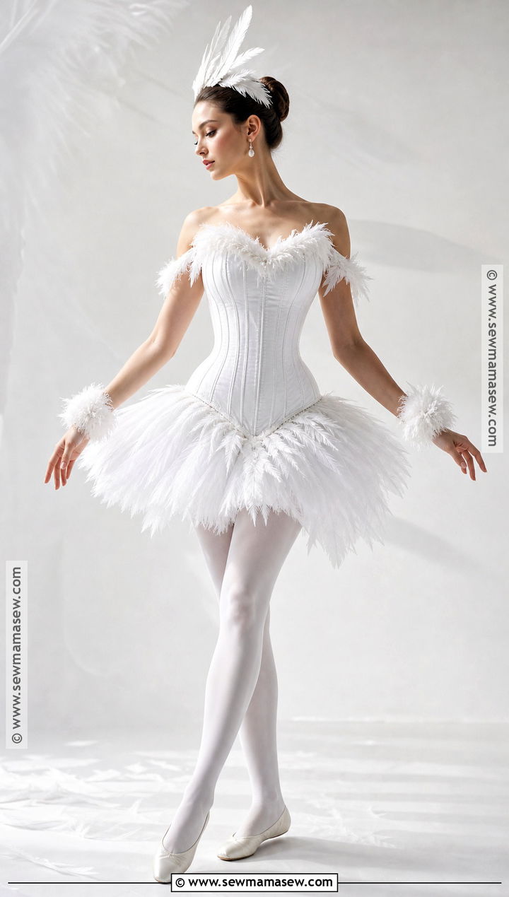 White Corset Swan Costume - 35 White Corset Halloween Costume Ideas