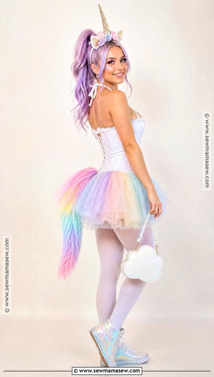 White Corset Unicorn Costume - 35 White Corset Halloween Costume Ideas