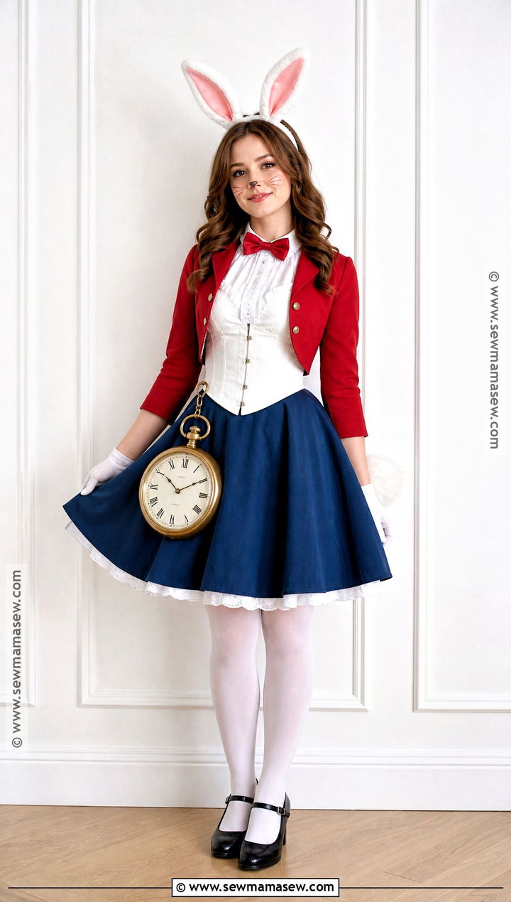 White Corset White Rabbit Costume - 35 White Corset Halloween Costume Ideas