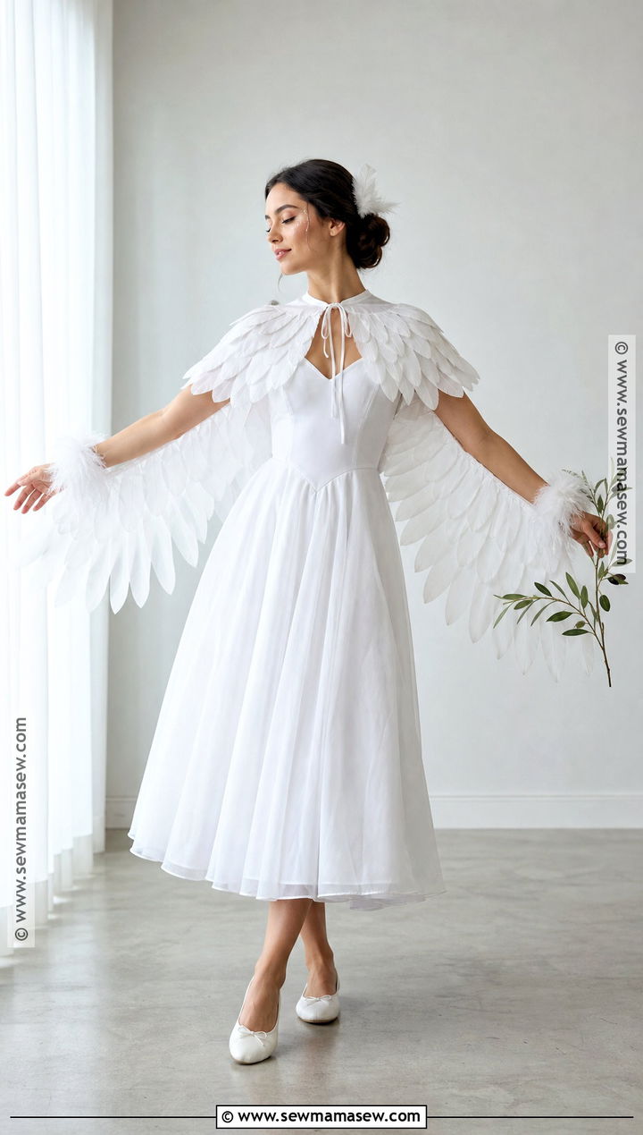 White Dove Costume With White Dress - 30 white dress halloween costume ideas