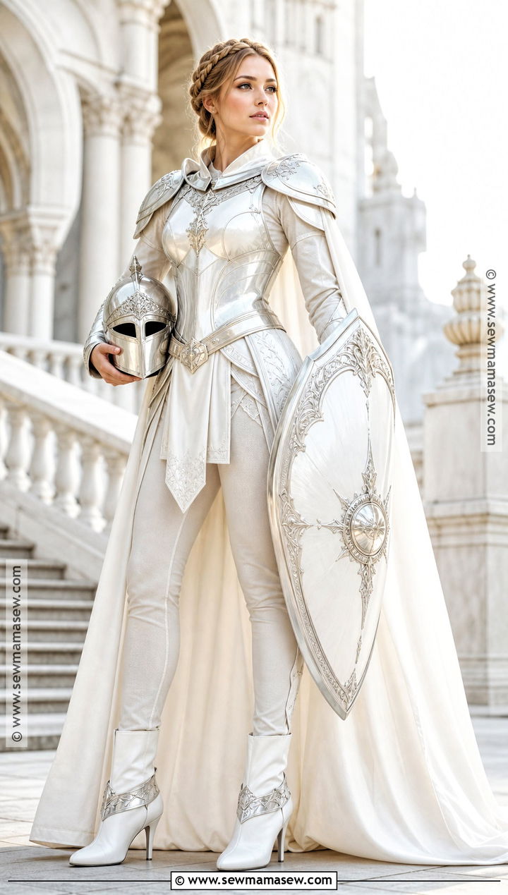 White Female Knight Costume - 30 female knight costume ideas