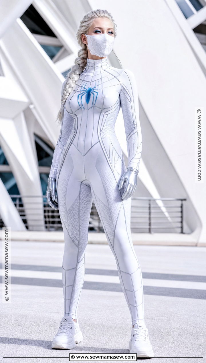 White Future Spider Girl Costume - 30 spiderman girl costume ideas