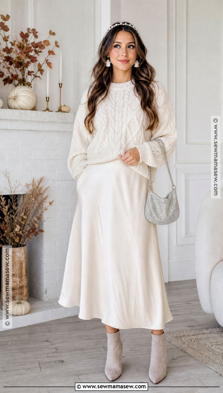 White Ghost Inspired Halloween Outfit - 30 Fun Halloween Outfits