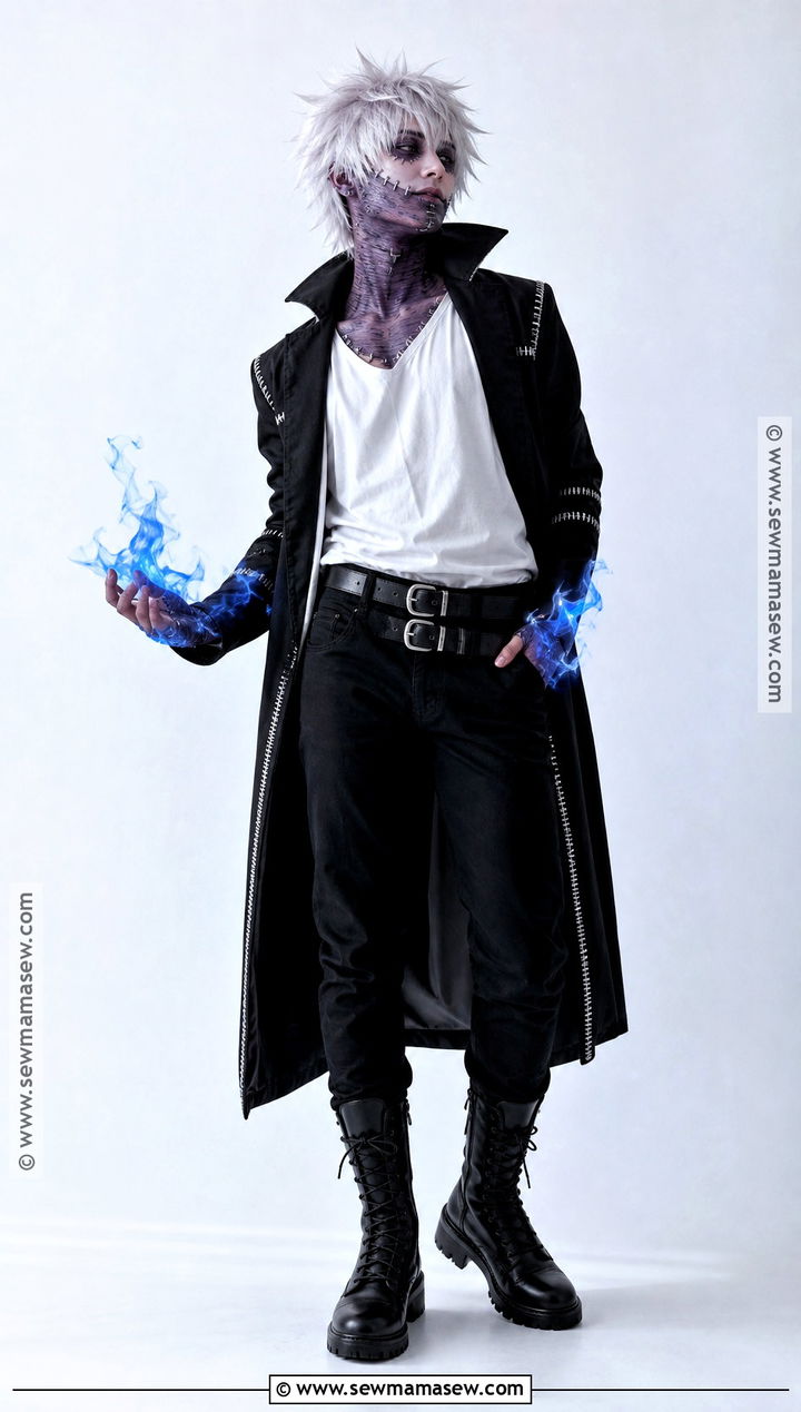 White Hair Black Coat Dabi Cosplay - 40 dabi cosplay ideas