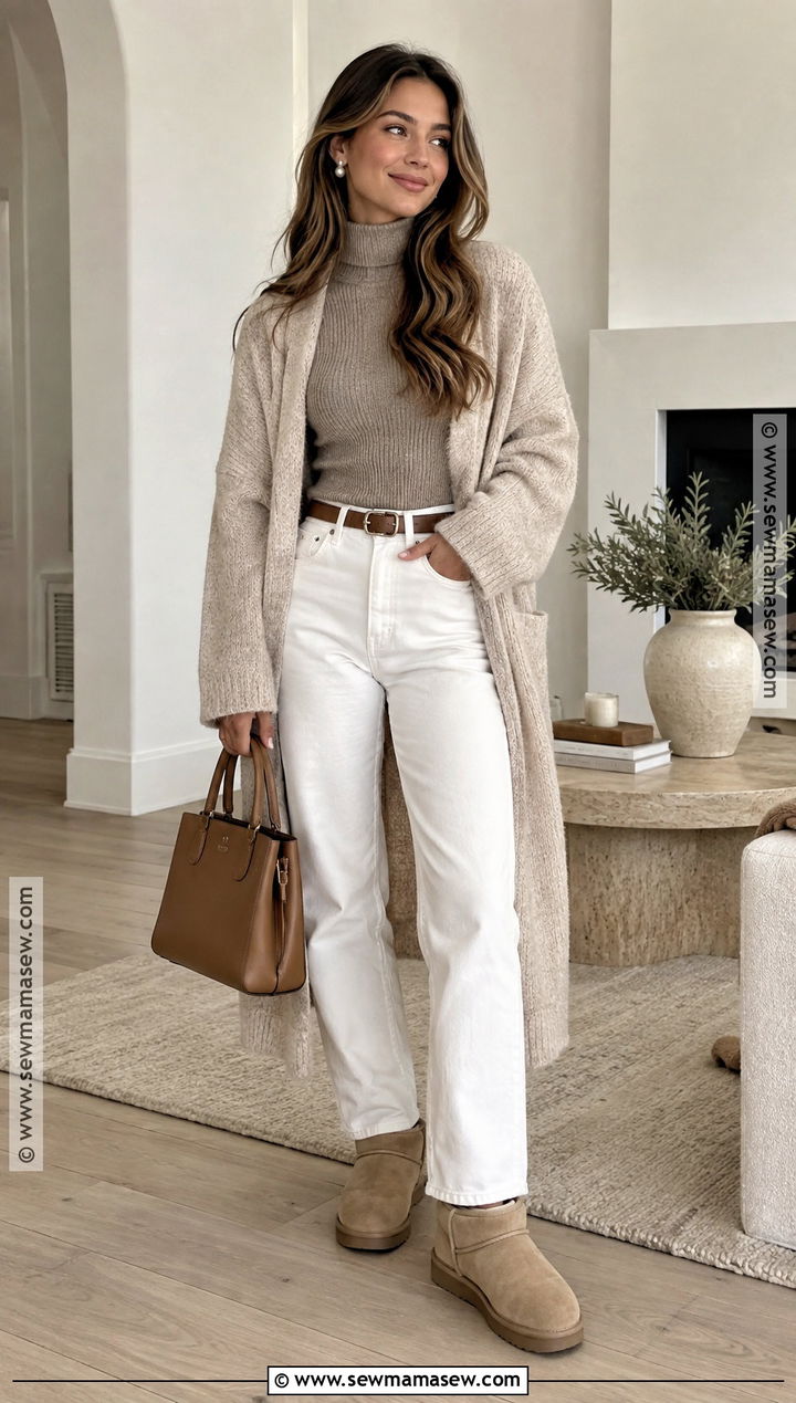 White Jeans And Beige Uggs Outfit - 20 Jeans And Uggs Outfit Fall