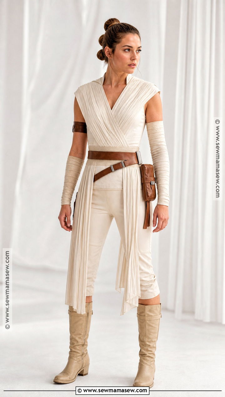 White Jedi Rey Costume - 30 Rey Star Wars Costume Ideas