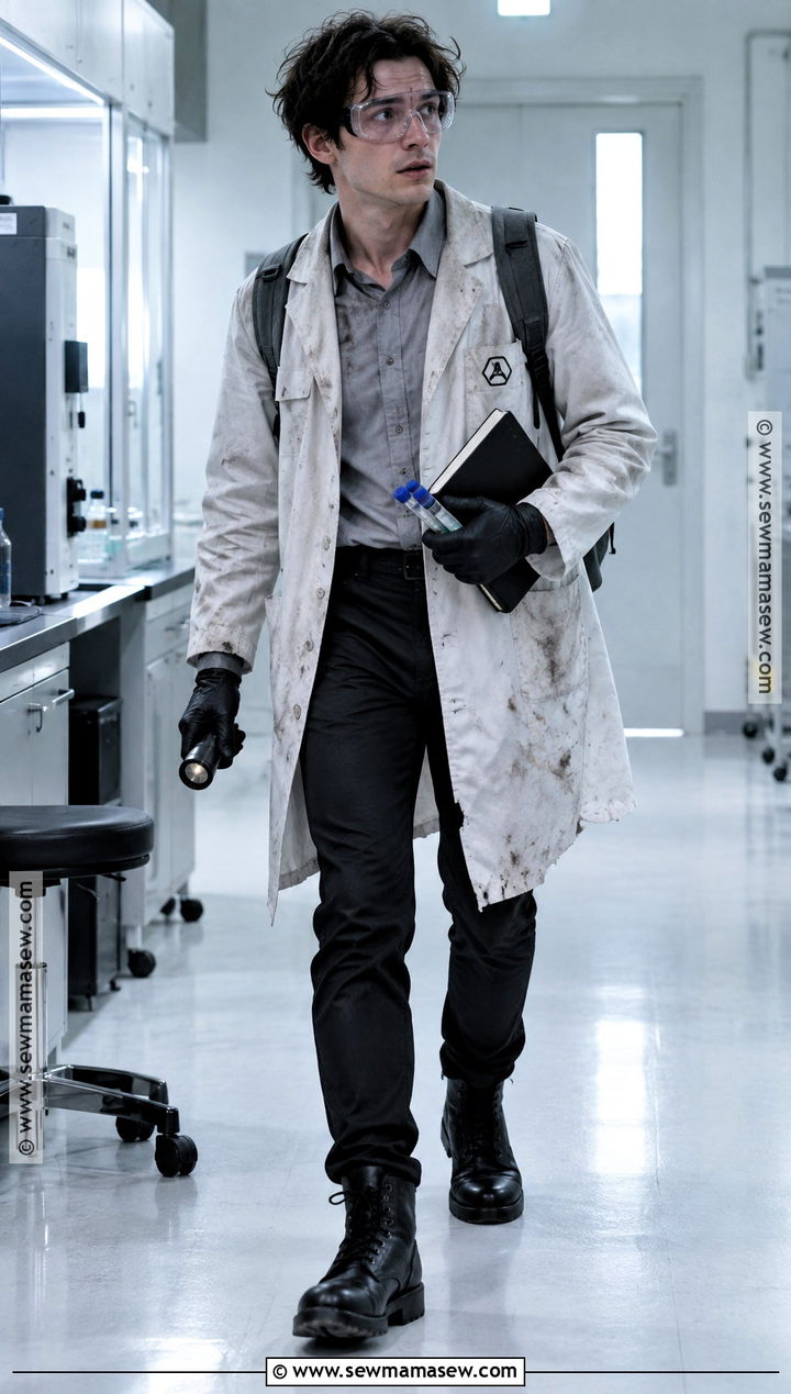 White Lab Escapee Outfit - 30 Zombie Apocalypse Aesthetic Outfits