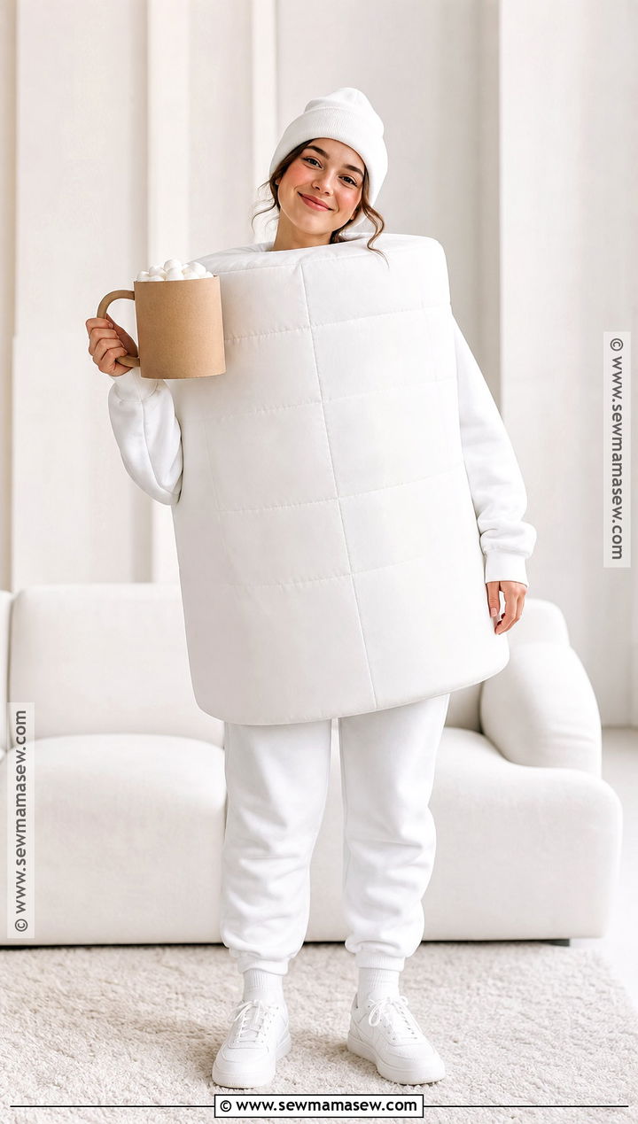 White Marshmallow Halloween Costume - 35 white halloween costume ideas